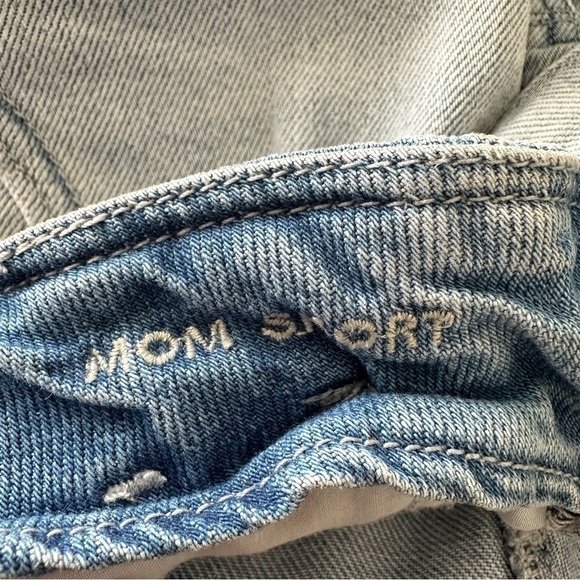 American Eagle-Paper Bag Waist High Rise Mom Shorts (Size:6) - Picture 8 of 9